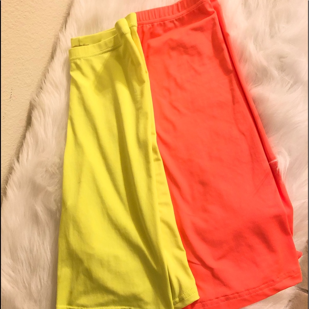 Neon Biker Shorts